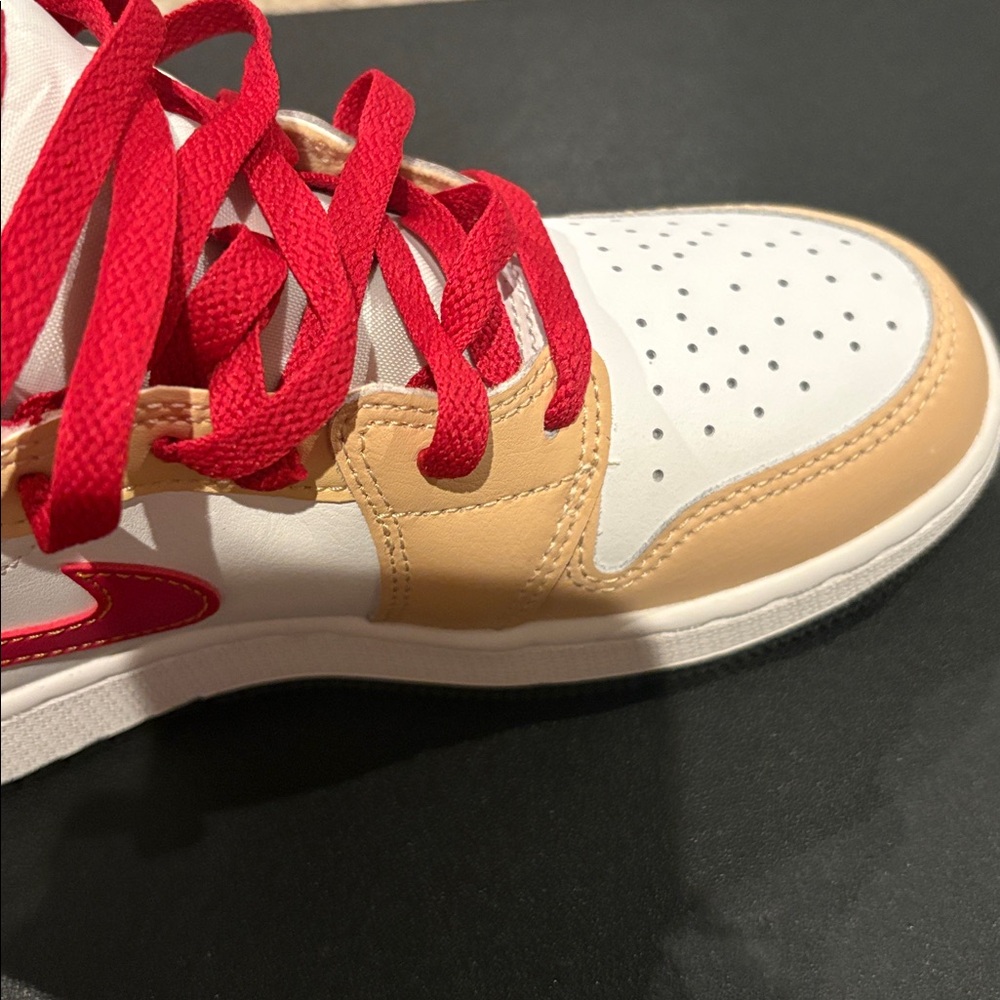 Nike Red and Tan Sneakers
